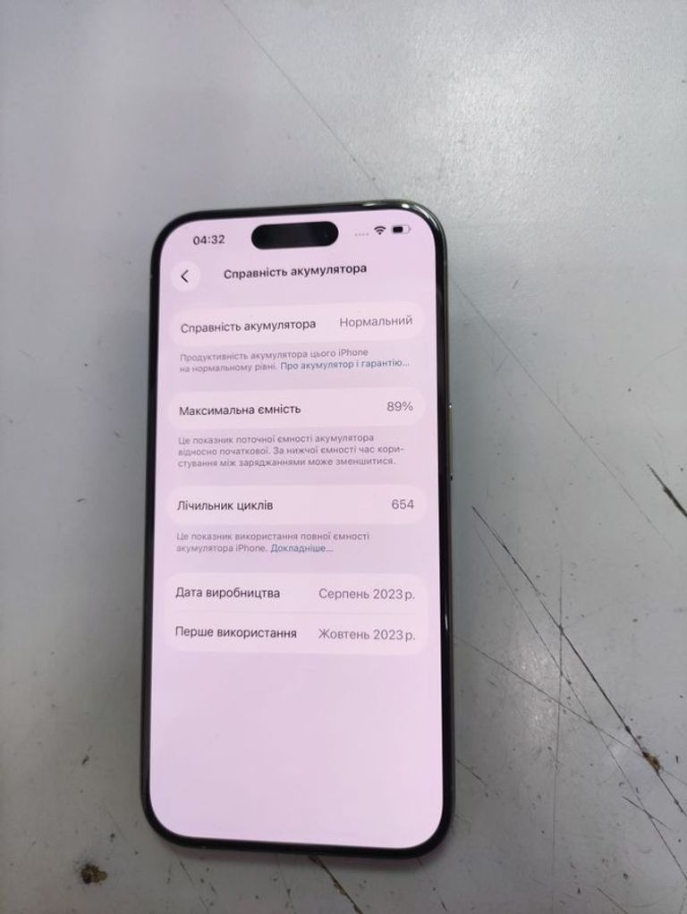 Оголошення Apple iphone 15 pro 128gb Б/У