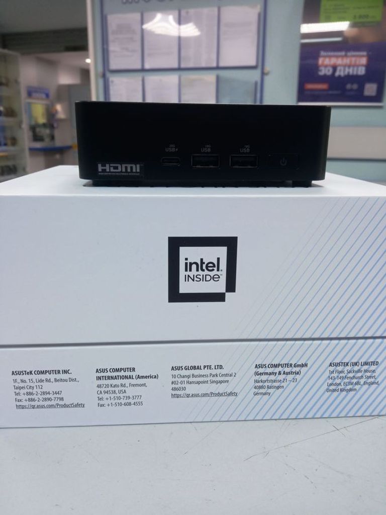 Оголошення Asus nuc 14 pro/core 3 100u/ram16gb ddr5/ssd256gb Б/У