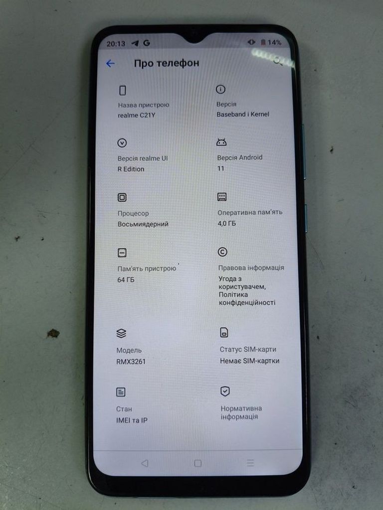 Дешево Realme c21y 4/64gb з ломбарду
