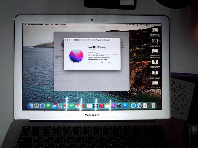 Оголошення Apple a1466/core i5 1,8 ghz/ram 8gb/ssd 120gb/hd graphics 6000 Б/У