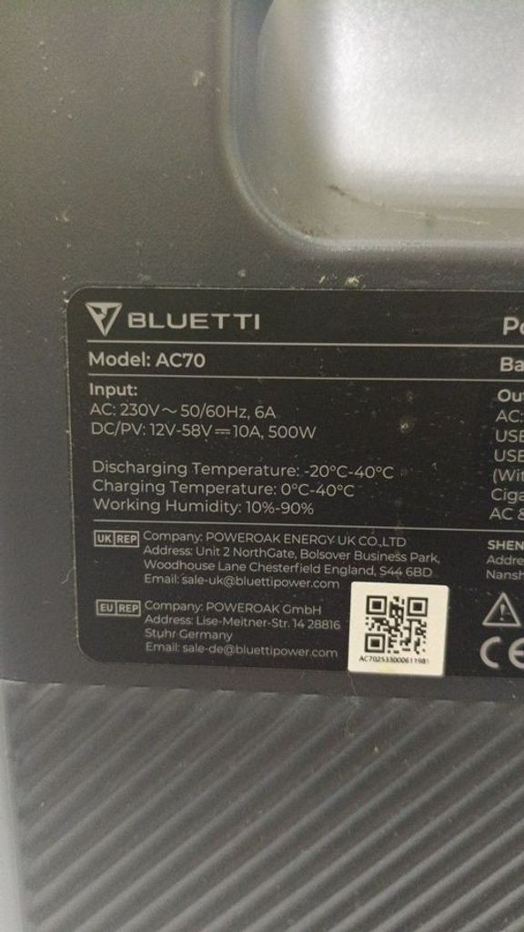 Дешиво Bluetti AC70 с ломбарда