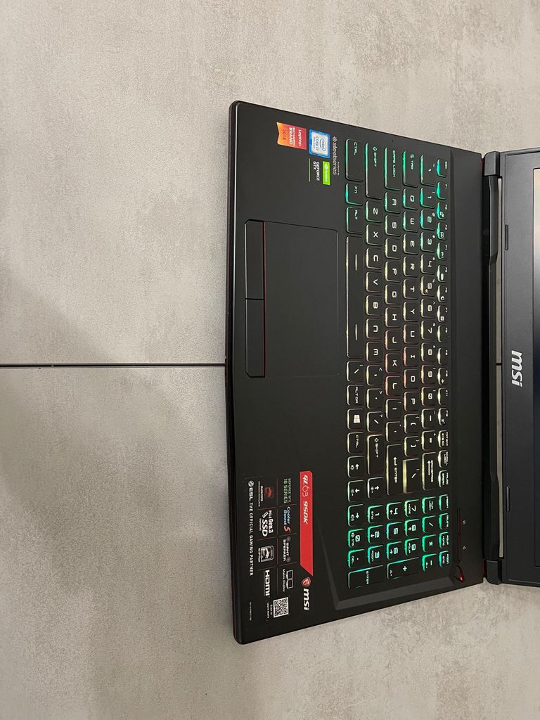 MSI GL63 9SDK-840US, 15,6" FHD IPS 120Hz, i7-9750H, 16GB, 512GB SSD, nVidia GeForce GTX 1660 Ti 6GB Код:null. Изображение 4