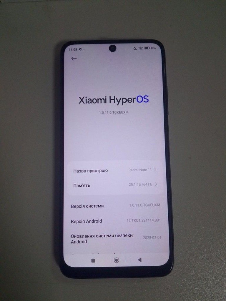 Объявление Xiaomi redmi note 11 4/64gb Б/У