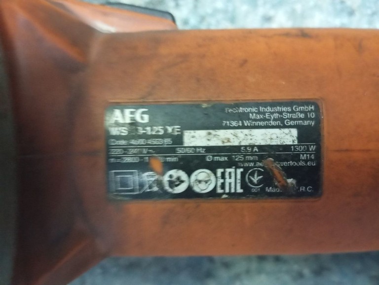 Оголошення Aeg ws 13-125 xe Б/У