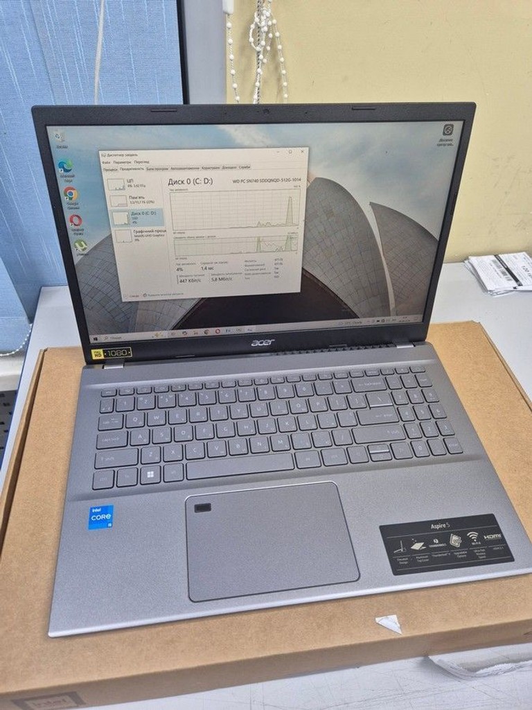 Купити Acer 15/core i5-12450h ddr5/16gb ddr4/hdd *відсутній/ssd 512 gb/*інтегрована Б/У
