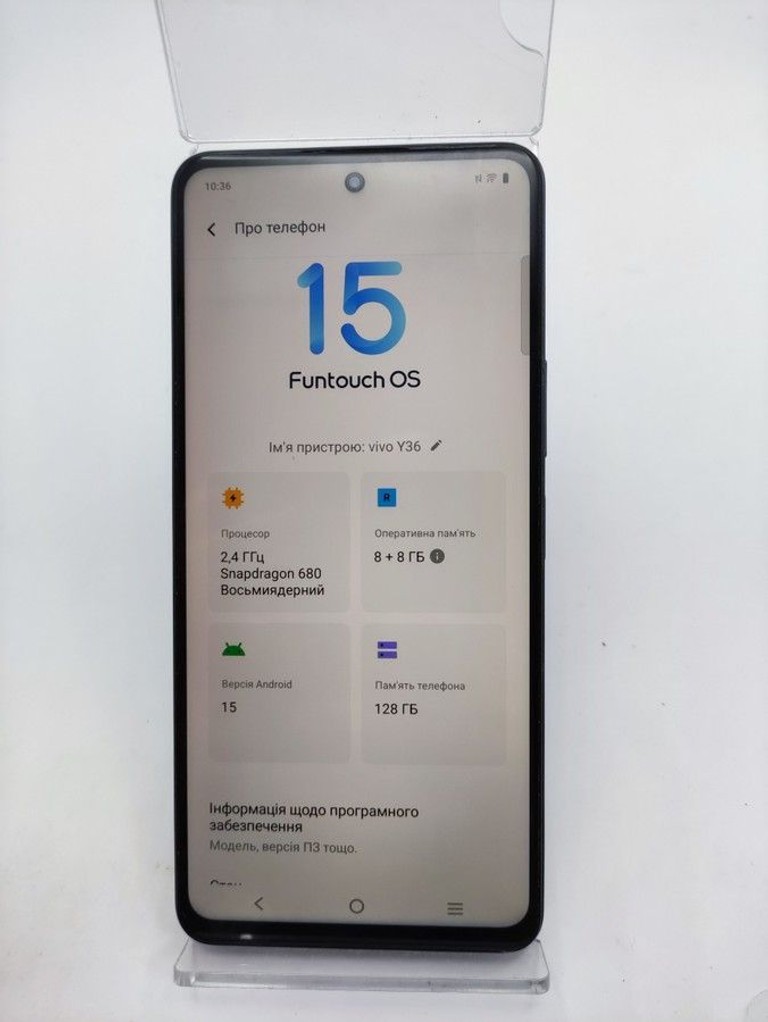 Объявление Vivo Y36 8/128GB Meteor Black Б/У