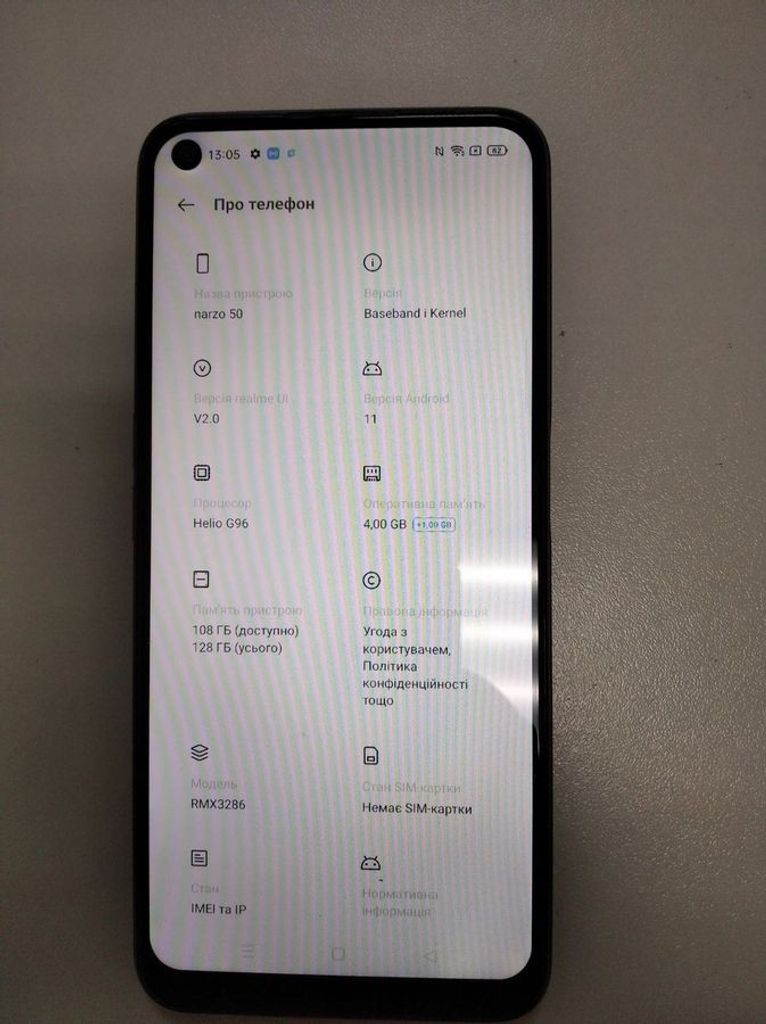 Распродажа Realme narzo 50 4/128gb, продавец Техноскарб