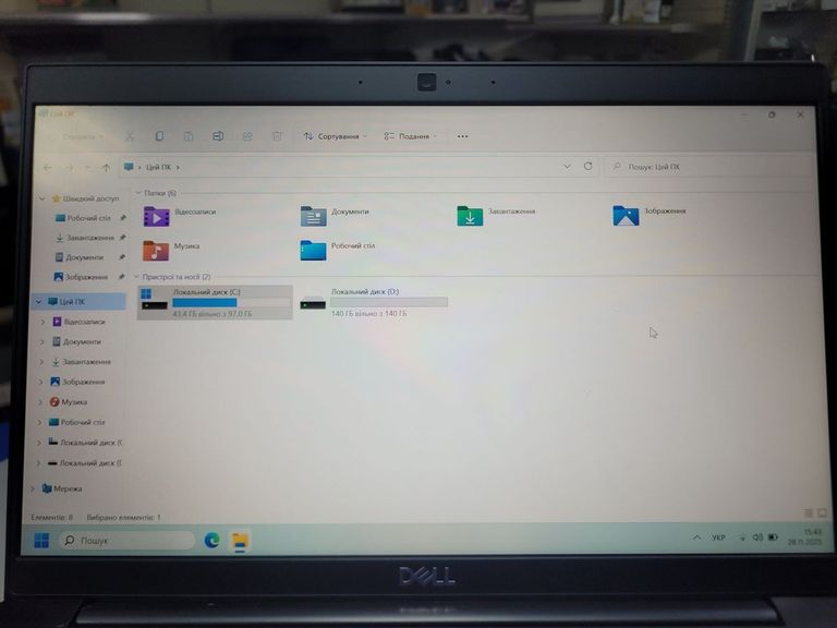 Dell 13/core i5 8350u ddr4/8gb ddr3/hdd *відсутній/ssd 256 gb/*інтегрована Код:01-200798126. Зображення 8