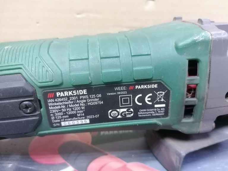 Объявление Parkside pws 125 g6 Б/У