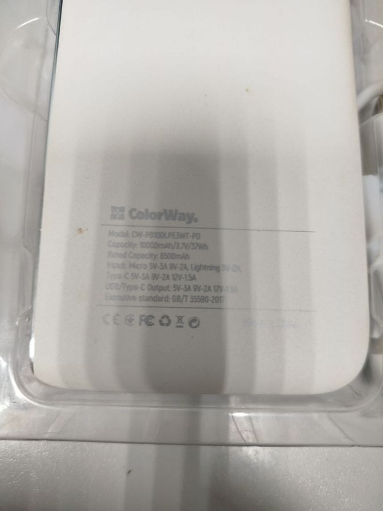 Оголошення Colorway cw-pb100lpe3bk 10000mah Б/У
