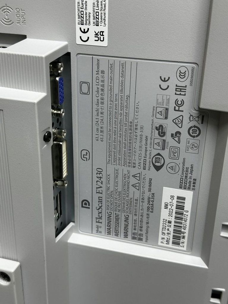 Дешево Eizo FlexScan EV2430 Gray (EV2430-GY) з ломбарду