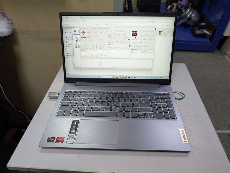 Дешиво Lenovo 15/ryzen 5 7520u ddr5/16gb ddr5/hdd *відсутній/ssd 512 gb/*інтегрована с ломбарда