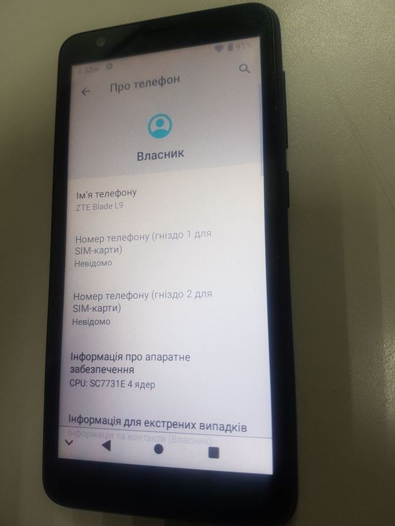 Дешиво Zte Blade L9 1/32GB Blue с ломбарда