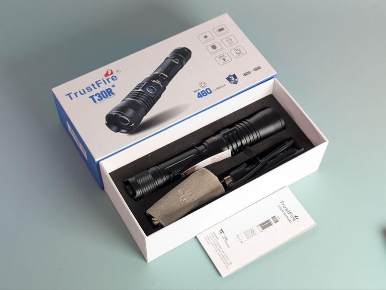 Ліхтар TrustFire T30R — потужний тактичний ліхтар із фокусуванням променя. Фонарь TrustFire T30R. Код:null. Зображення 6