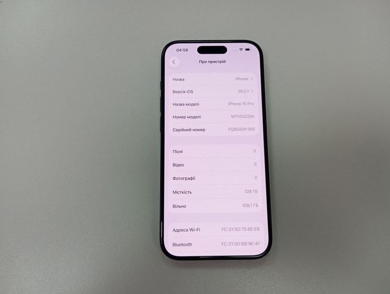 Apple iphone 15 pro 128gb Код:01-200927416. Зображення 6