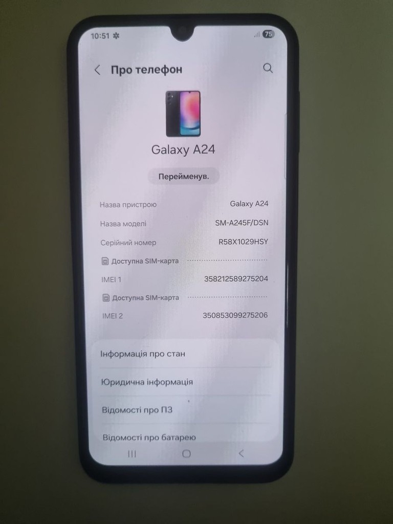 Купити Samsung galaxy a24 sm-a245f 6/128gb Б/У