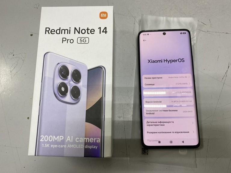 Дешиво Xiaomi redmi note 14 pro 5g 8/256gb с ломбарда