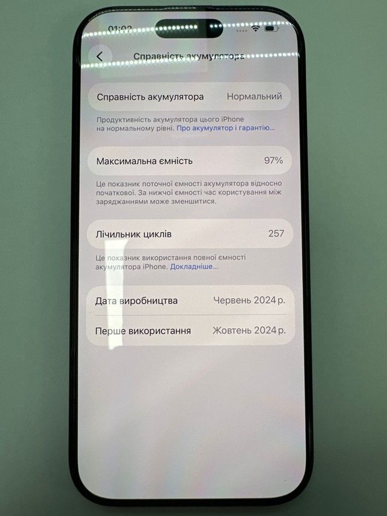 Оголошення Apple iphone 16 pro 128gb Б/У