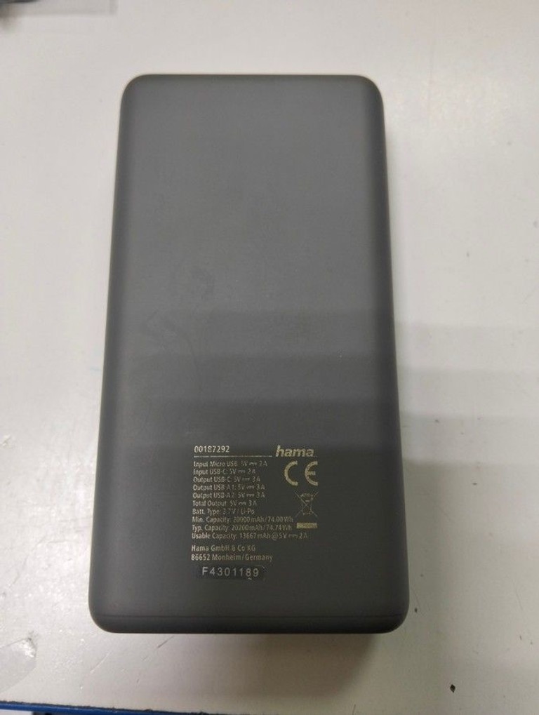 Объявление Hama supreme 20hd 20000mah Б/У