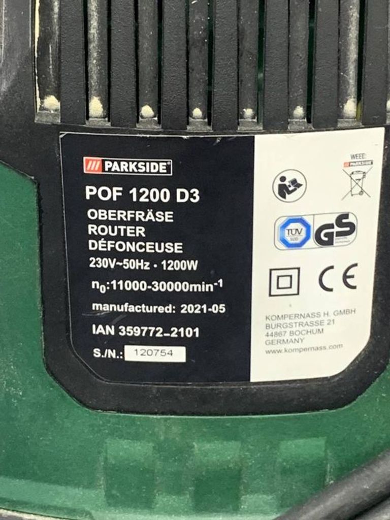 Parkside pof 1200 d3