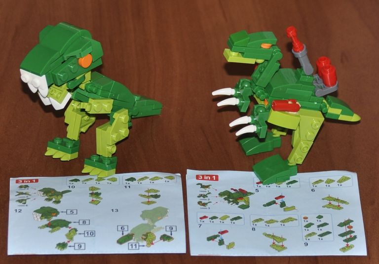 Оголошення Конструктор типу LEGO динозари 6в 1 Б/У