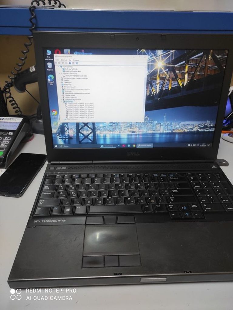 Дешиво Dell 15/core i7 4800mq ddr3/16gb ddr3/hdd 1000 gb/ssd *відсутній/*інтегрована с ломбарда