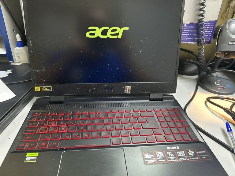 Дешиво Acer 15/ryzen 5 6600h ddr5/16gb ddr4/hdd *відсутній/ssd 500 gb/geforce rtx3060 6gb с ломбарда