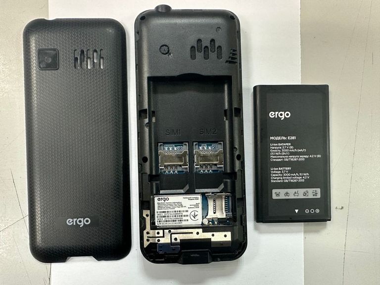 Оголошення Ergo E281 Dual Sim Black Б/У