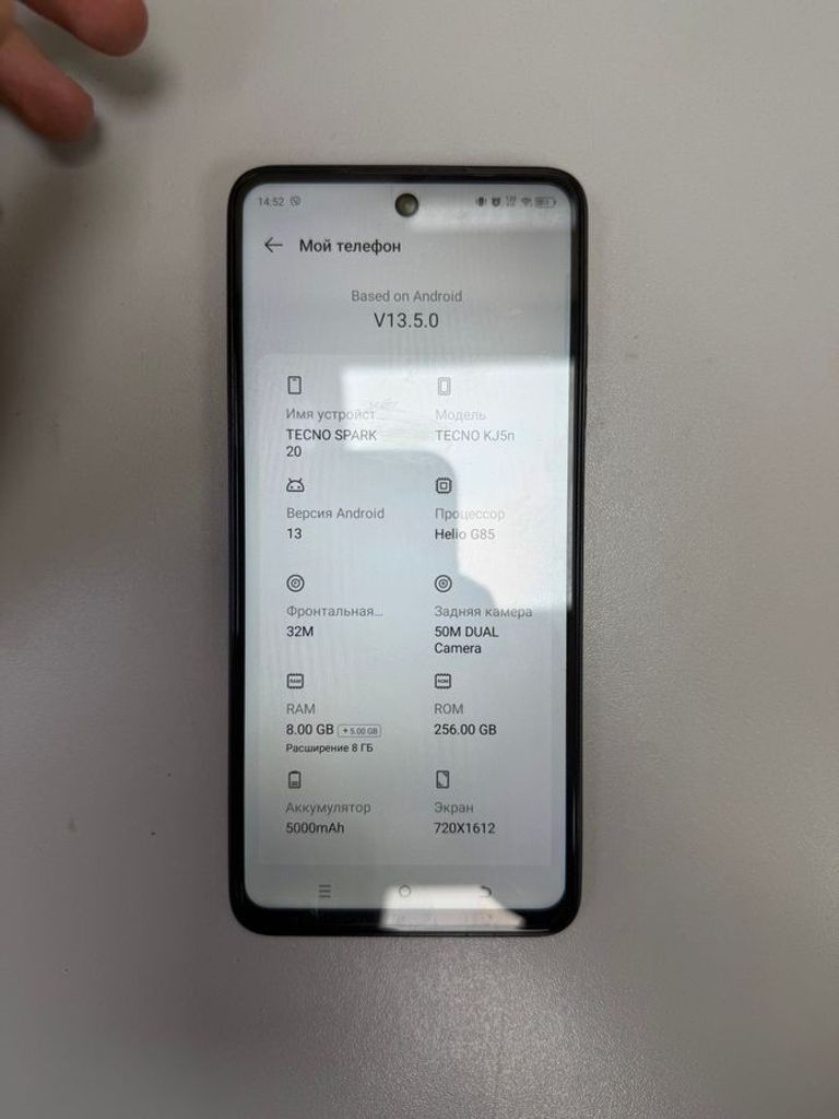 Tecno spark 20 kj5n 8/256gb Код:01-200876504. Зображення 8