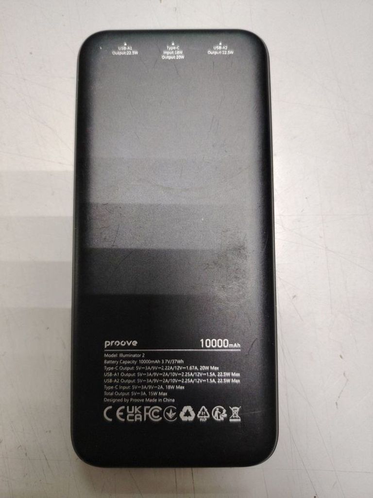 Оголошення Proove illuminator 2 22.5w 10000mah Б/У