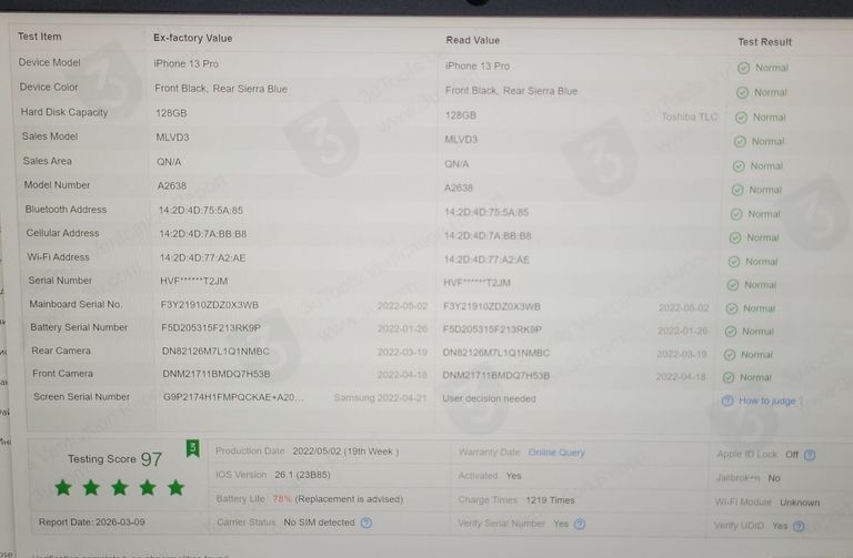 Apple iphone 13 pro 128gb Код:01-200873347. Зображення 10