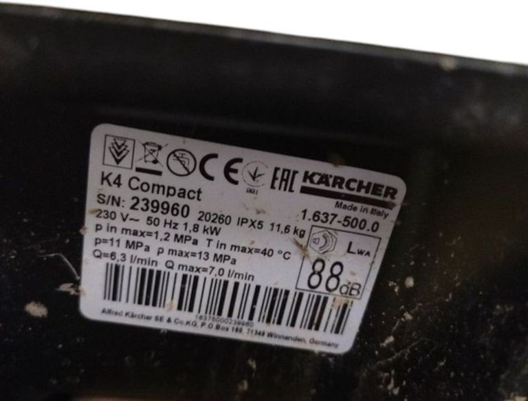 Дешиво Karcher k 4 compact с ломбарда