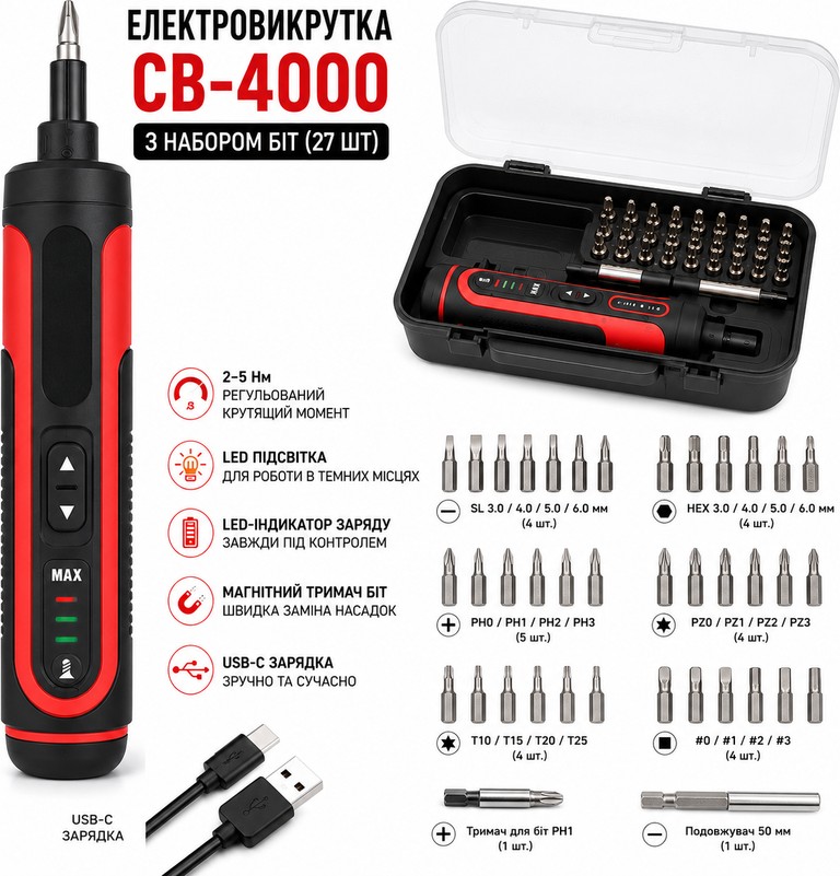 CB-4000 з бітами Код:null. Зображення 5