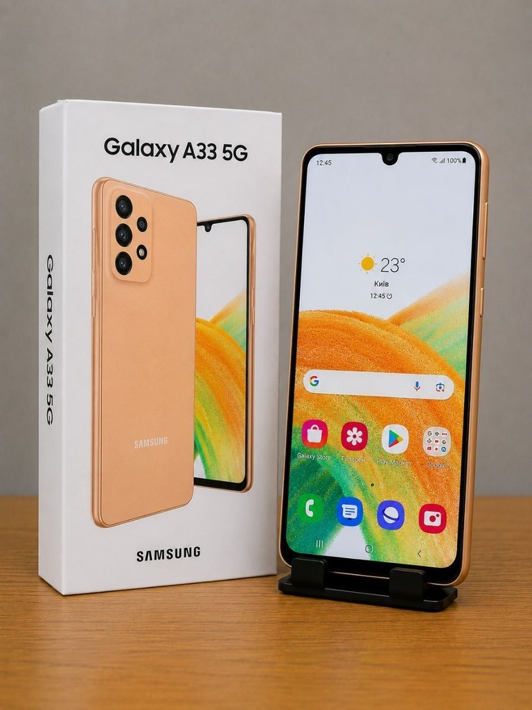 Купить Samsung Galaxy A33 5G 6/128GB Peach (SM-A336BZOG) Б/У