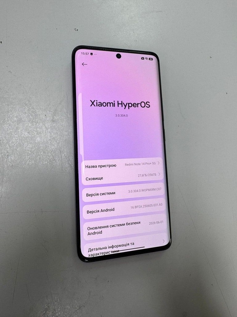 Дешево Xiaomi redmi note 14 pro+ 5g 8/256gb з ломбарду