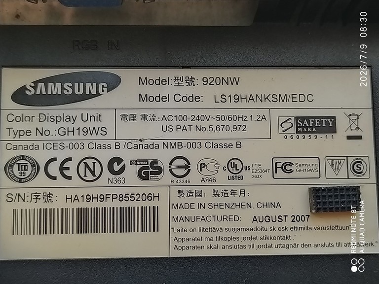 Дешиво Samsung 920nw с ломбарда