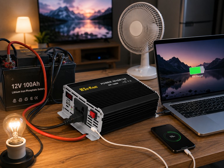 Перетворювач AC/DC RPI 1000W SU-KAM / Інвертор з вольтметром / Перетворювач напруги 12-220 В Код:null. Зображення 5