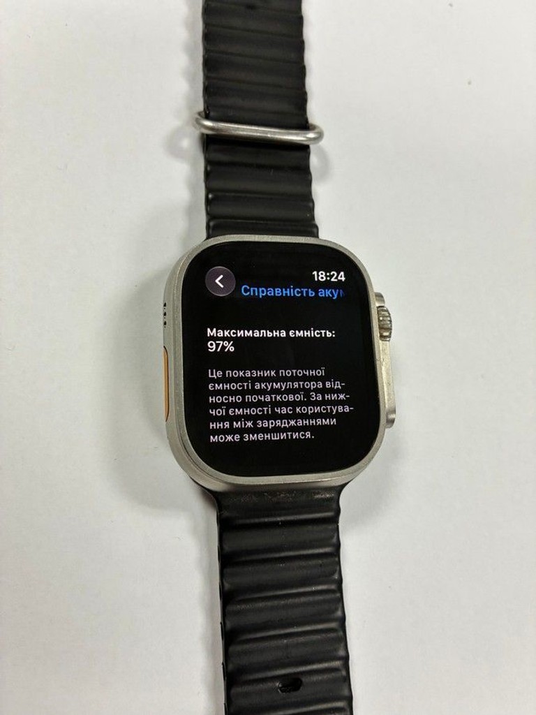 Оголошення Apple watch ultra 2 gps + cellular 49mm titanium case Б/У