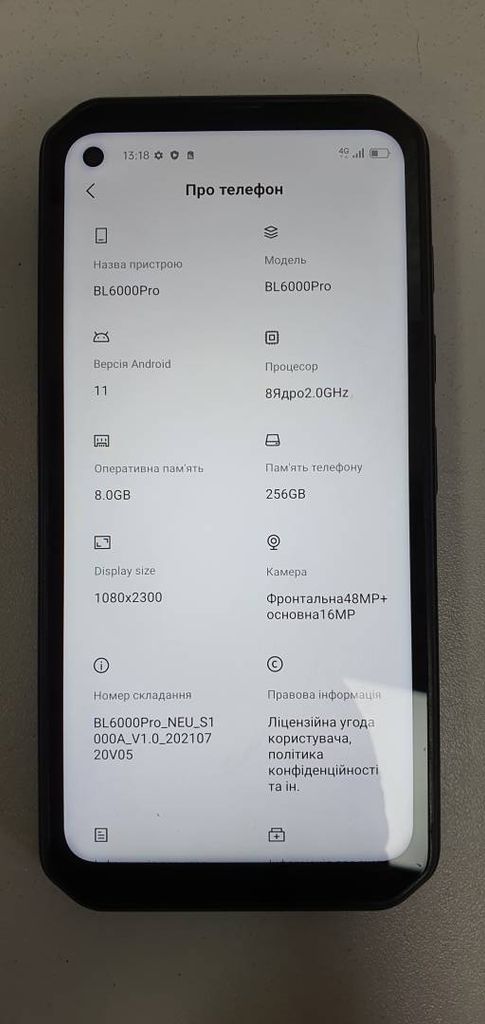 Купити Blackview BL6000 Pro 8/256GB Black Б/У
