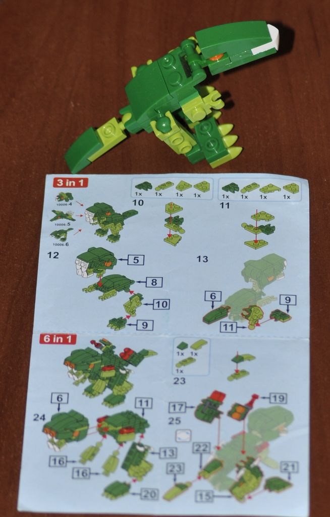 Дешево Конструктор типу LEGO динозари 6в 1 з ломбарду