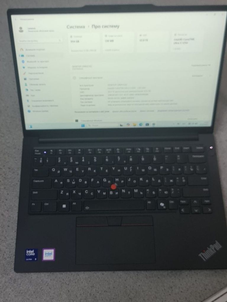 Купить Lenovo 14/core ultra 5 125u s1 ddr5/32gb ddr5/ssd 1000 gb/*інтегрована Б/У
