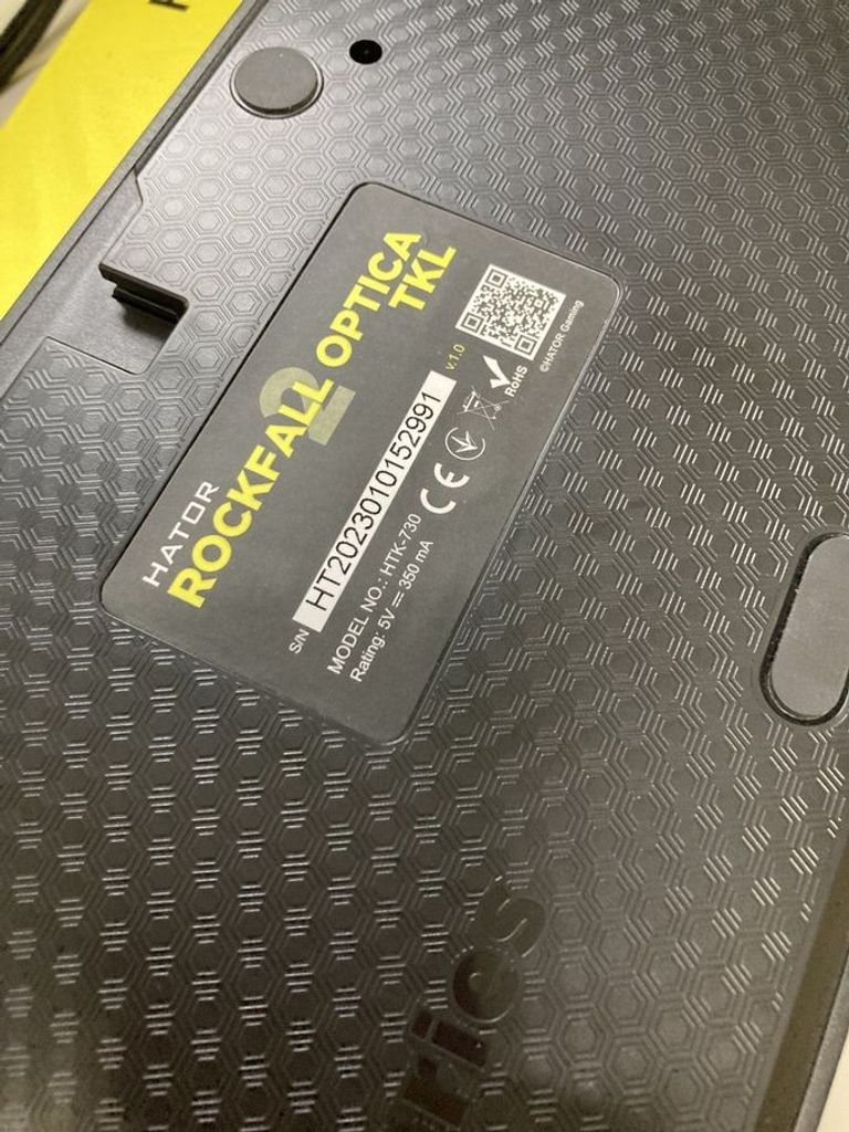 Купить Hator Rockfall 2 Optica TKL Black Black (HTK-730) Б/У