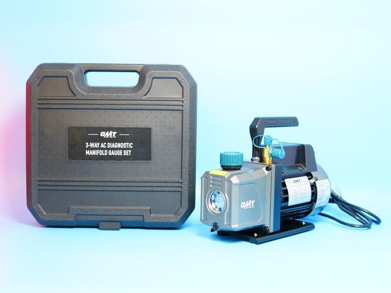 Дешево Orion Motor Tech 3,5 куб. футів/хв, HVAC. + Комплект діагностичних манометрів OMT 3-Way AC Diagn з ломбарду