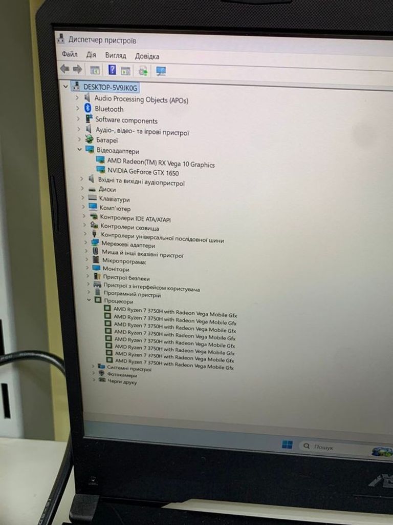 Asus 15/ryzen 7 3750h ddr4/16gb ddr4/hdd *відсутній/ssd 512 gb/geforce gtx1650 4gb Код:01-200853644. Зображення 5