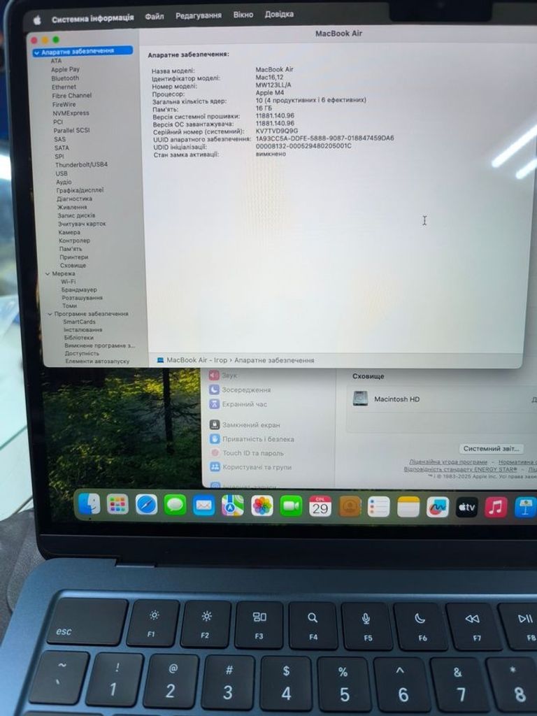 Apple macbook air 13,6" 2025 mc6t4 / apple m4/ 8 core gpu/ ram 16gb/ ssd 256gb/ a3240 Код:01-200833374. Изображение 9