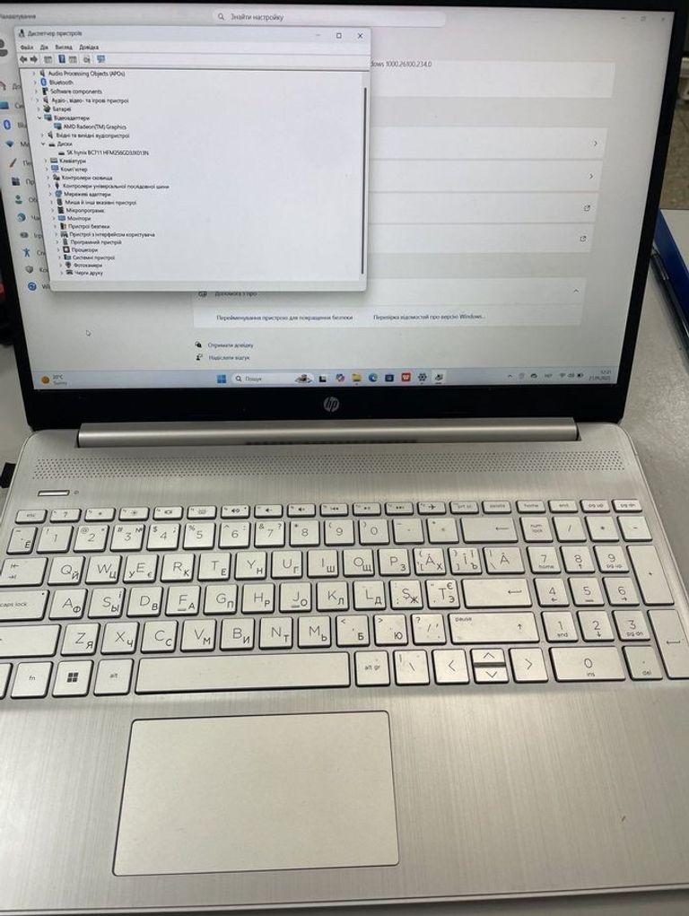 Купити Hp 15/ryzen 3 5300u ddr4/8gb ddr4/hdd *відсутній/ssd 256 gb/*інтегрована Б/У