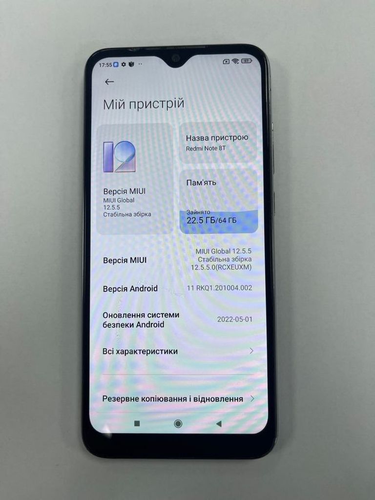 Оголошення Xiaomi Redmi Note 8T 4/64GB Blue Б/У