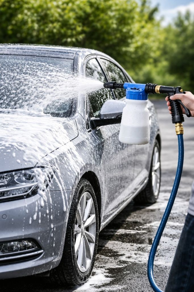 Купити Пістолет розпилювач для миття автомобіля Car Wash Rocket з насадкою для садового шланга Б/У