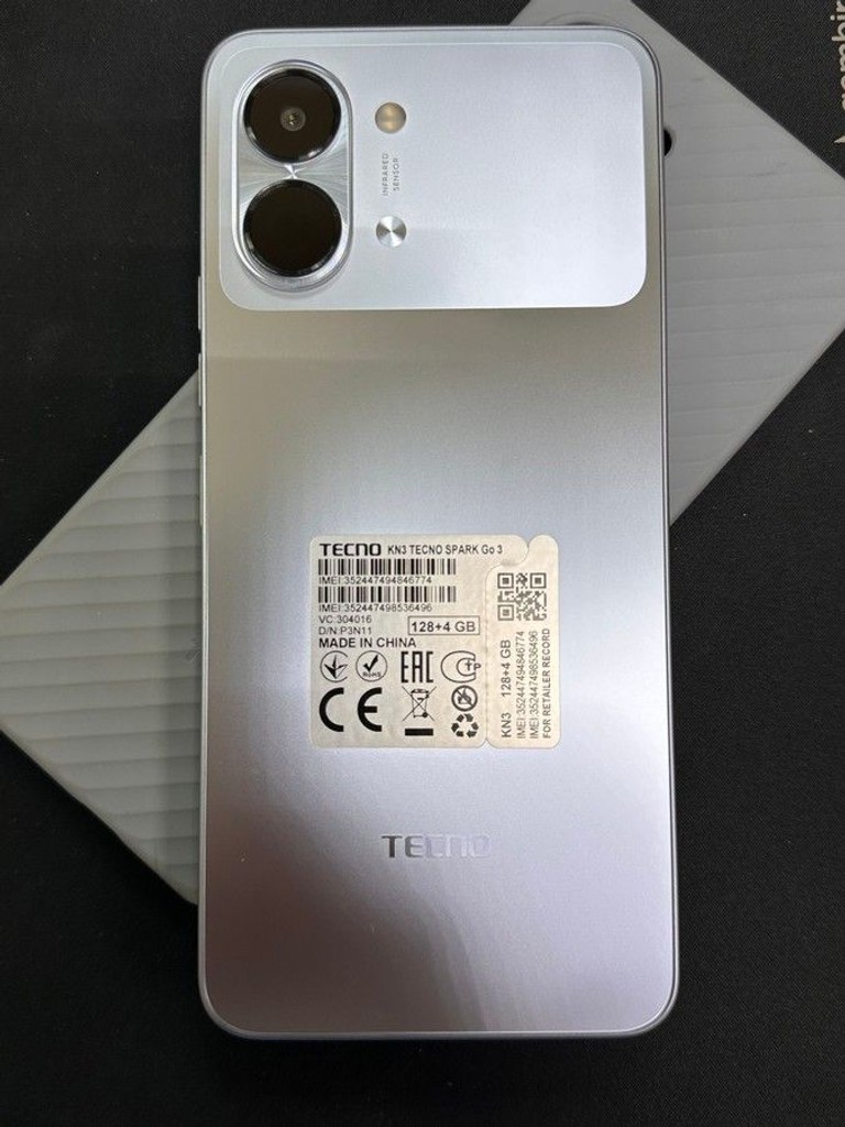 Купити Tecno Spark Go 3 4/128GB Ink Black (4894947105272) Б/У