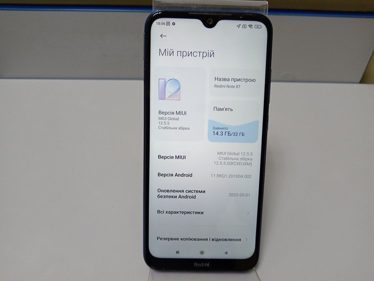 Оголошення Xiaomi redmi note 8t 3/32gb Б/У